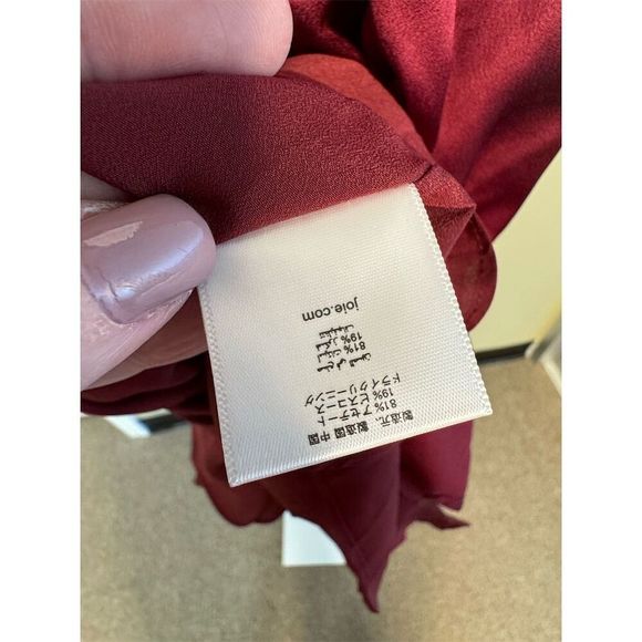 Joie NWT Kataniya V-Neck Cocktail Dress in Garnet Size 8 - Picture 11 of 12